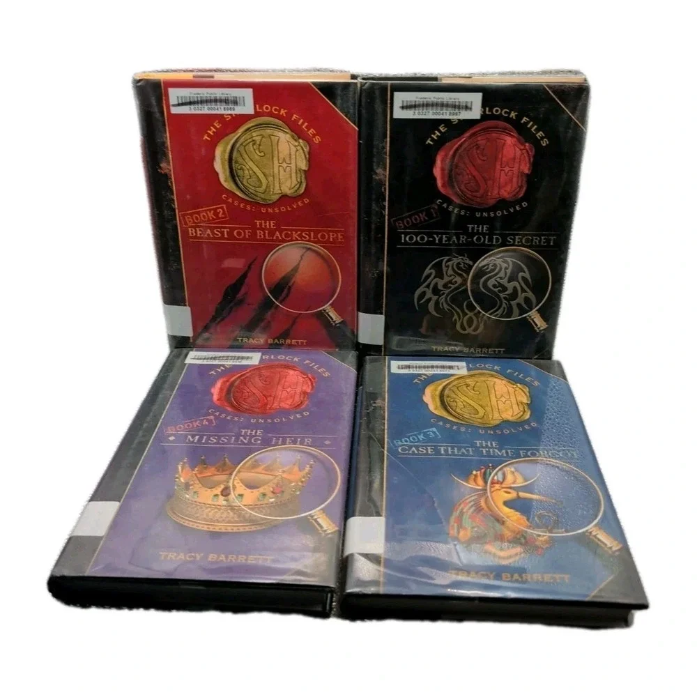Complete Set Series - Lot of 4 Sherlock Files books by Tracy Barrett